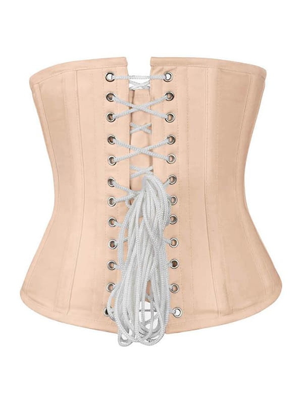 CIELISTY GORSET WYSZCZUPLAJĄCY MODELUJĄCY GORSETY-PL.PL PODKREŚLAJĄCY TALIĘ  WIĄZANY