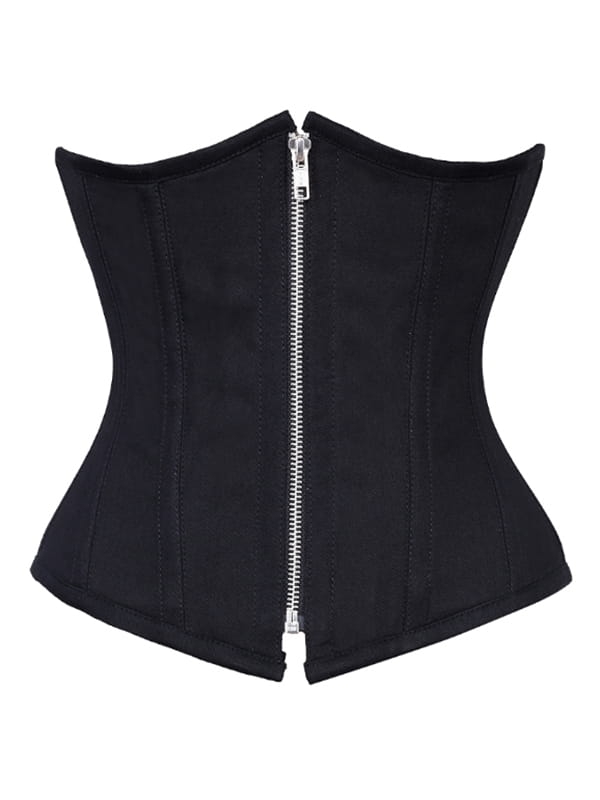CZARNY GORSET WYSZCZUPLAJĄCY MODELUJĄCY GORSETY-PL.PL PODKREŚLAJĄCY TALIĘ