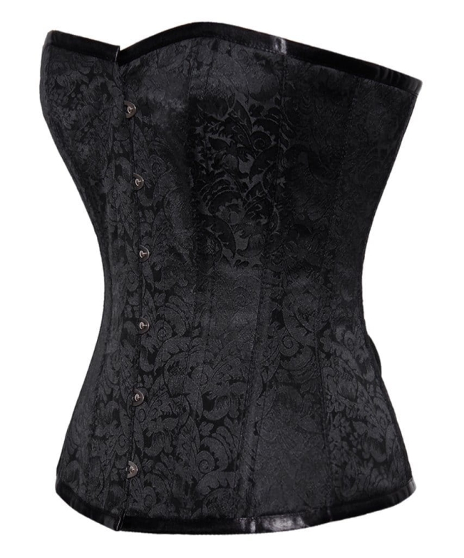 CZARNY  GORSET WYSZCZUPLAJĄCY  MODELUJĄCY GORSETY-PL.PL REDUKUJĄCY TALIĘ NA BIUST NA WIECZÓR