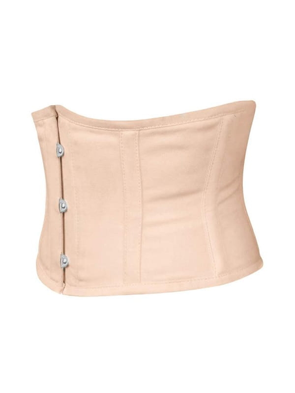 KRÓTKI CIELISTY GORSET WYSZCZUPLAJĄCY MODELUJĄCY GORSETY-PL.PL PODKREŚLAJĄCY TALIĘ