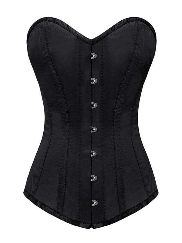 DŁUGI CZARNY  GORSET WYSZCZUPLAJĄCY  MODELUJĄCY GORSETY-PL.PL