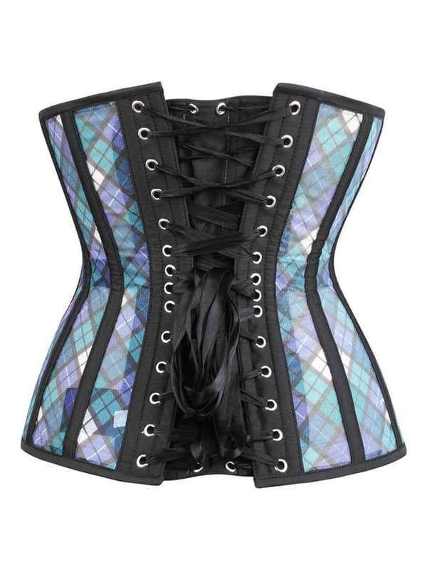 GORSET DO SUKIENKI DŁUGI GORSET W KRATKĘ