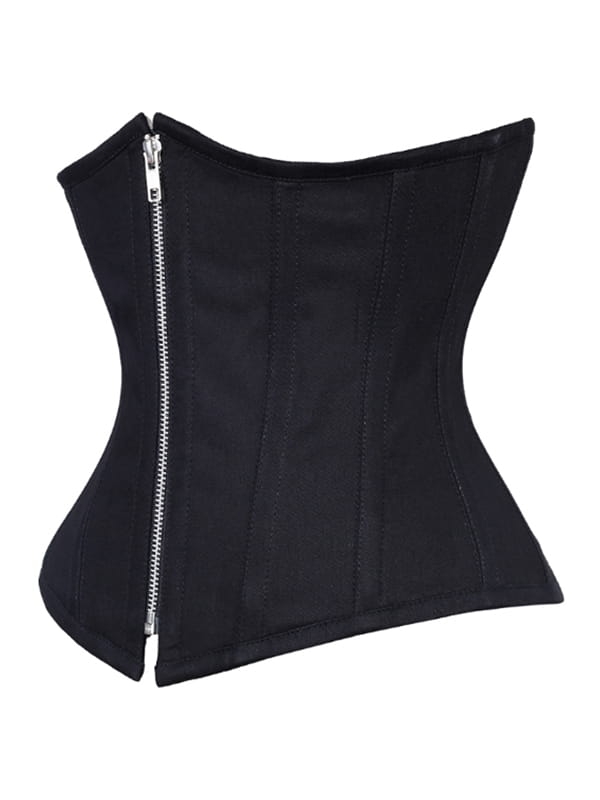 CZARNY GORSET WYSZCZUPLAJĄCY MODELUJĄCY GORSETY-PL.PL PODKREŚLAJĄCY TALIĘ