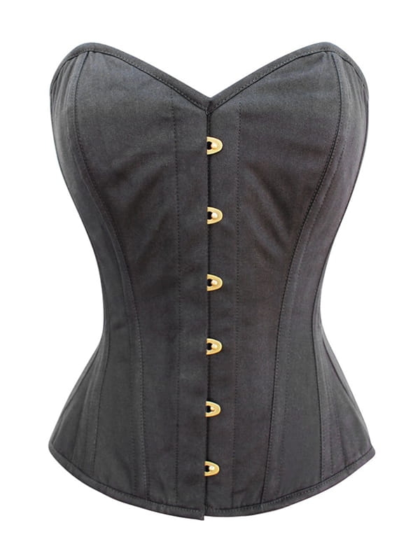 CZARNY GORSET NA BIUST