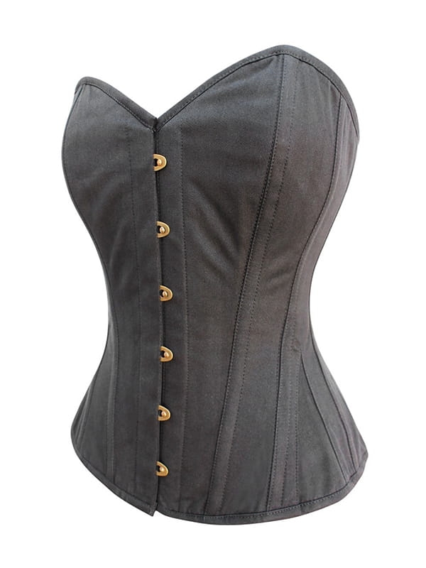 CZARNY GORSET NA BIUST