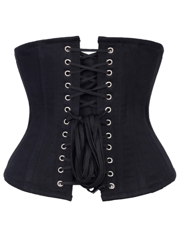 CZARNY GORSET WYSZCZUPLAJĄCY MODELUJĄCY GORSETY-PL.PL PODKREŚLAJĄCY TALIĘ