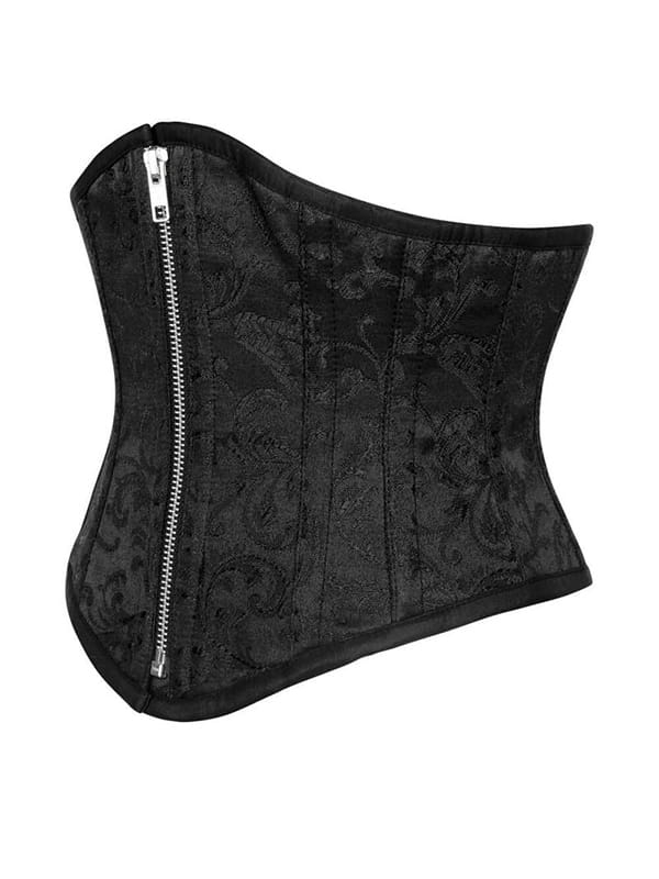 KRÓTKI CZARNY GORSET WYSZCZUPLAJĄCY MODELUJĄCY GORSETY-PL.PL WYSZCZUPLAJĄCY TALIĘ DO KOSZULI